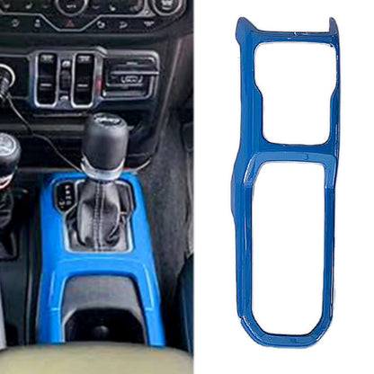 MAD BABOON 3PCS Car Center Console Dashboard Cover Trim For 2018-2023 Jeep Wrangler JL Blue/Red/Carbon Fiber Interior