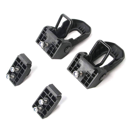 MAD BABOON 1 Pair of 18-23 JEEP WRANGLER JL Hood Latch Hood Catch Buckle Kit Black/ with Lock